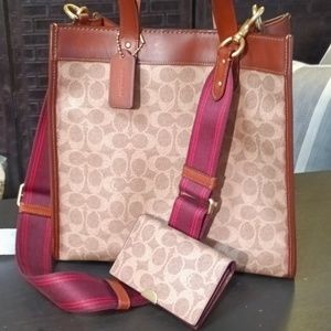 Coach Field Tote and Wallet